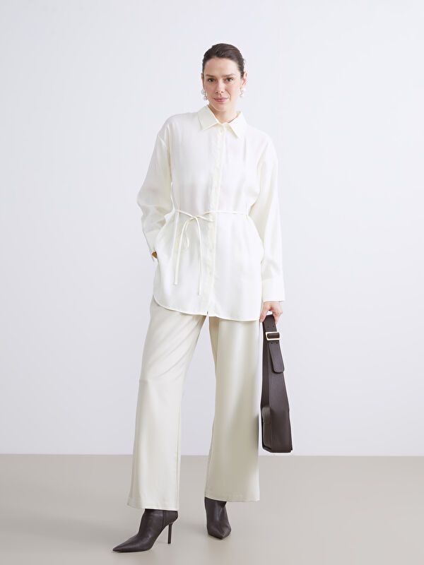 Moudda LC Waikiki - Tunique à manches longues Femme Ecru - Tunisie 2