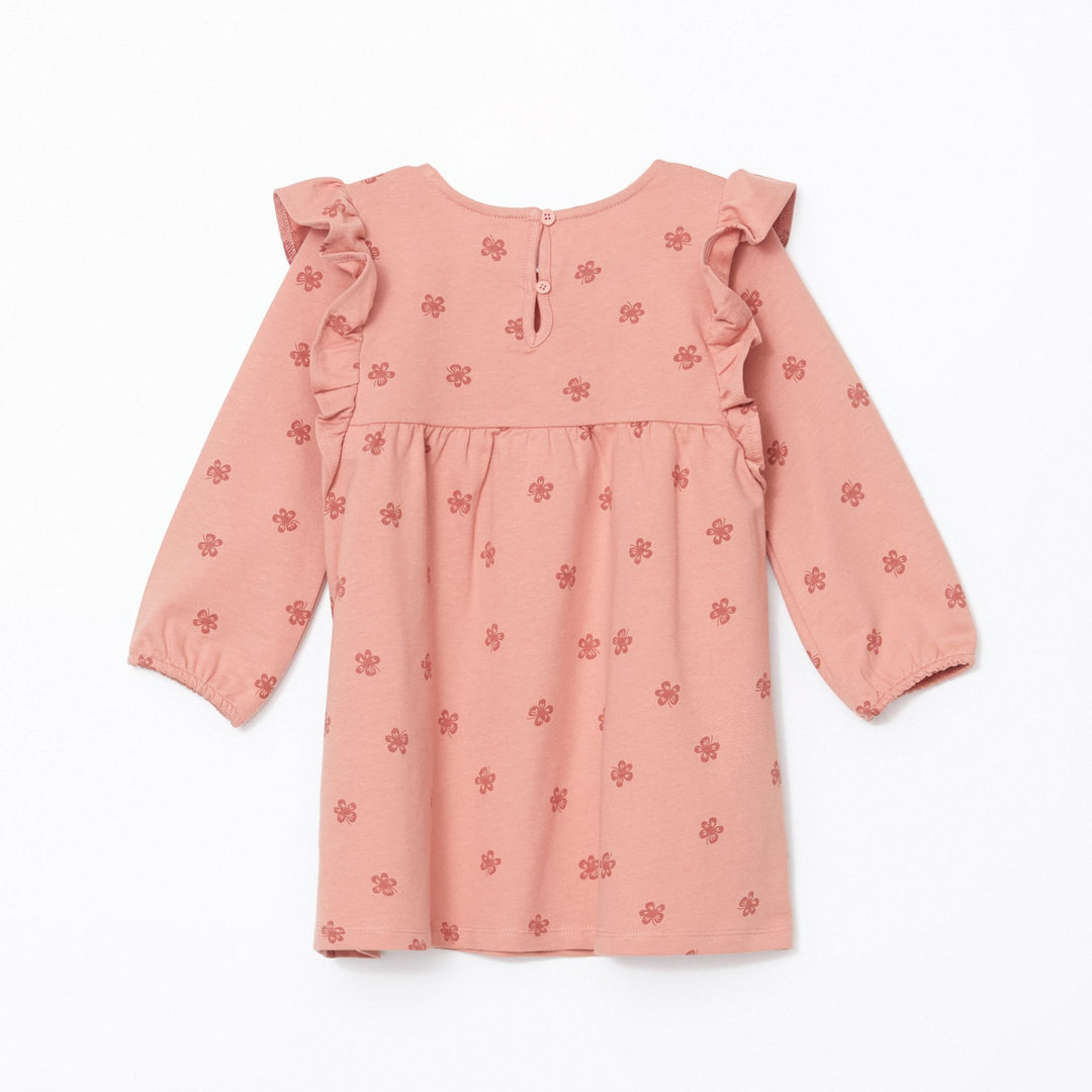 Moudda LC Waikiki - Robe en jersey manches longues Fille Imprimé rose - Tunisie 3