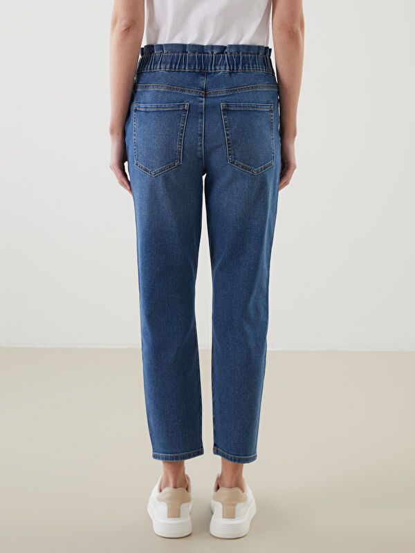 Moudda LC Waikiki - Pantalon tissé denim Femme Rodéo mid indigo - Tunisie 4