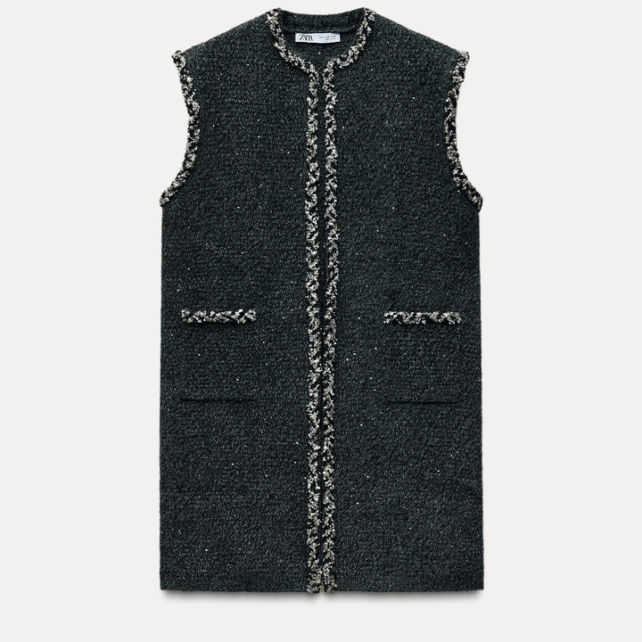 Moudda ZARA - Gilet long fil fantaisie - Tunisie 1