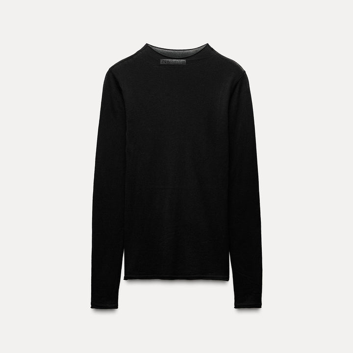 Moudda ZARA - Pull top col bateau ultra-fin 70% laine 30% soie - Tunisie 1