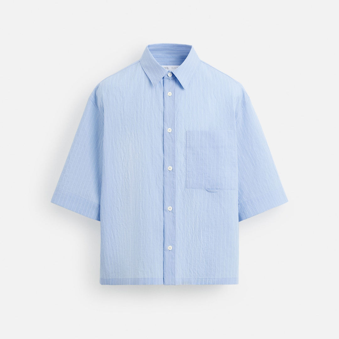 Moudda ZARA - Chemise - Rayures Bleues - Tunisie 1