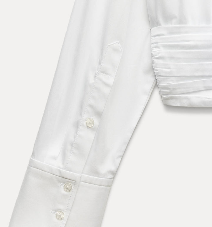 Moudda ZARA - Chemise gabardine manches longues découpe ceinture - Tunisie 1