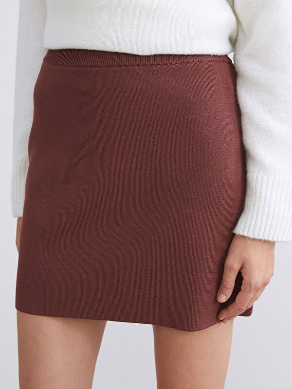 Moudda LC Waikiki - Jupe tricot Femme Brun foncé - Tunisie 3