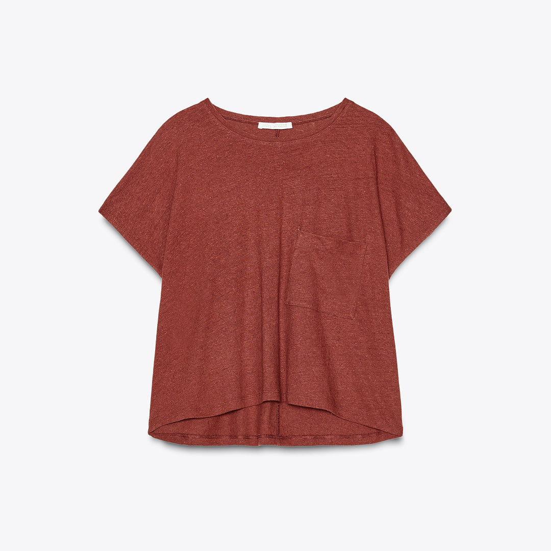 Moudda ZARA - T-Shirt - Manches Courtes, Col Rond & Coton/Lin - Tunisie 1