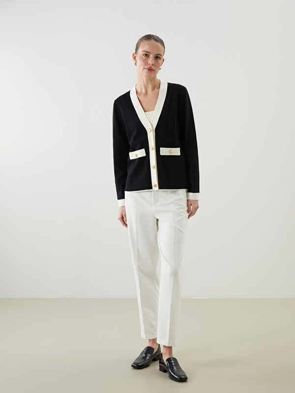 Moudda LC Waikiki - Cardigan tricot moyen Femme Noir - Tunisie 2