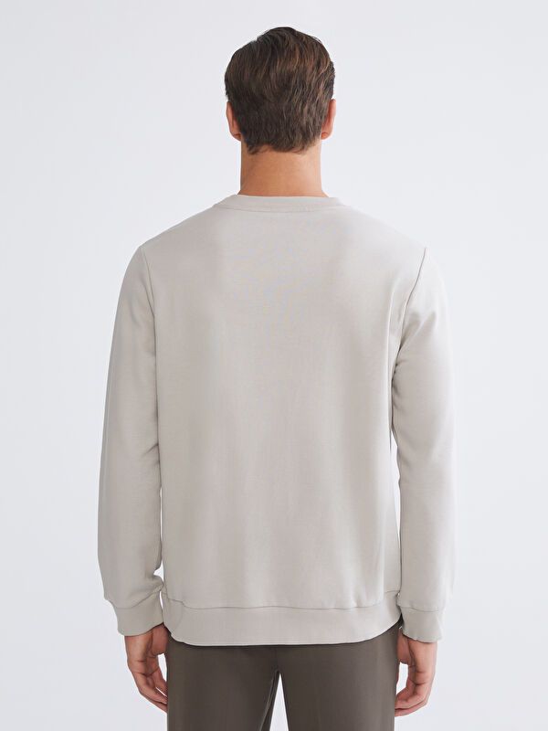 Moudda LC Waikiki - Sweat-shirt basique en jersey imprimé pour Hommes - Tunisie 4