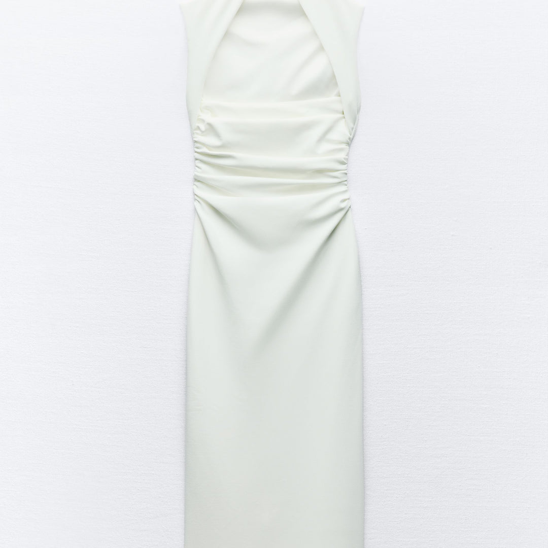 Moudda ZARA - Robe mi-longue maille épaisse, coupe droite - Tunisie 2