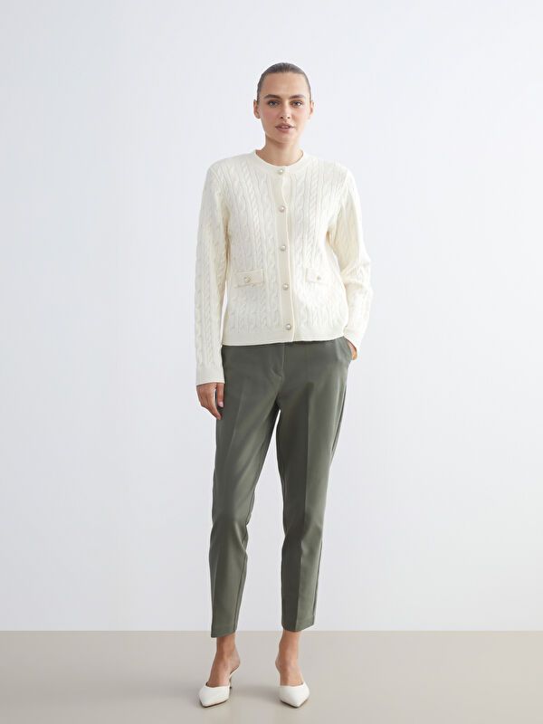 Moudda LC Waikiki - Cardigan tricot épais Femme Ecru - Tunisie 2