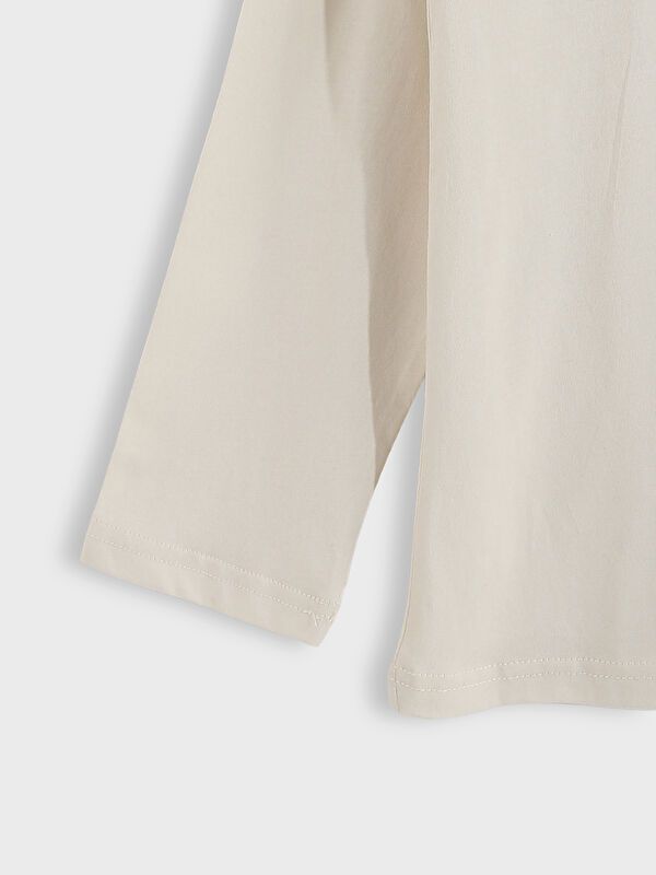 Moudda LC Waikiki - T-shirt en jersey manches longues Garçon Beige clair - Tunisie 3