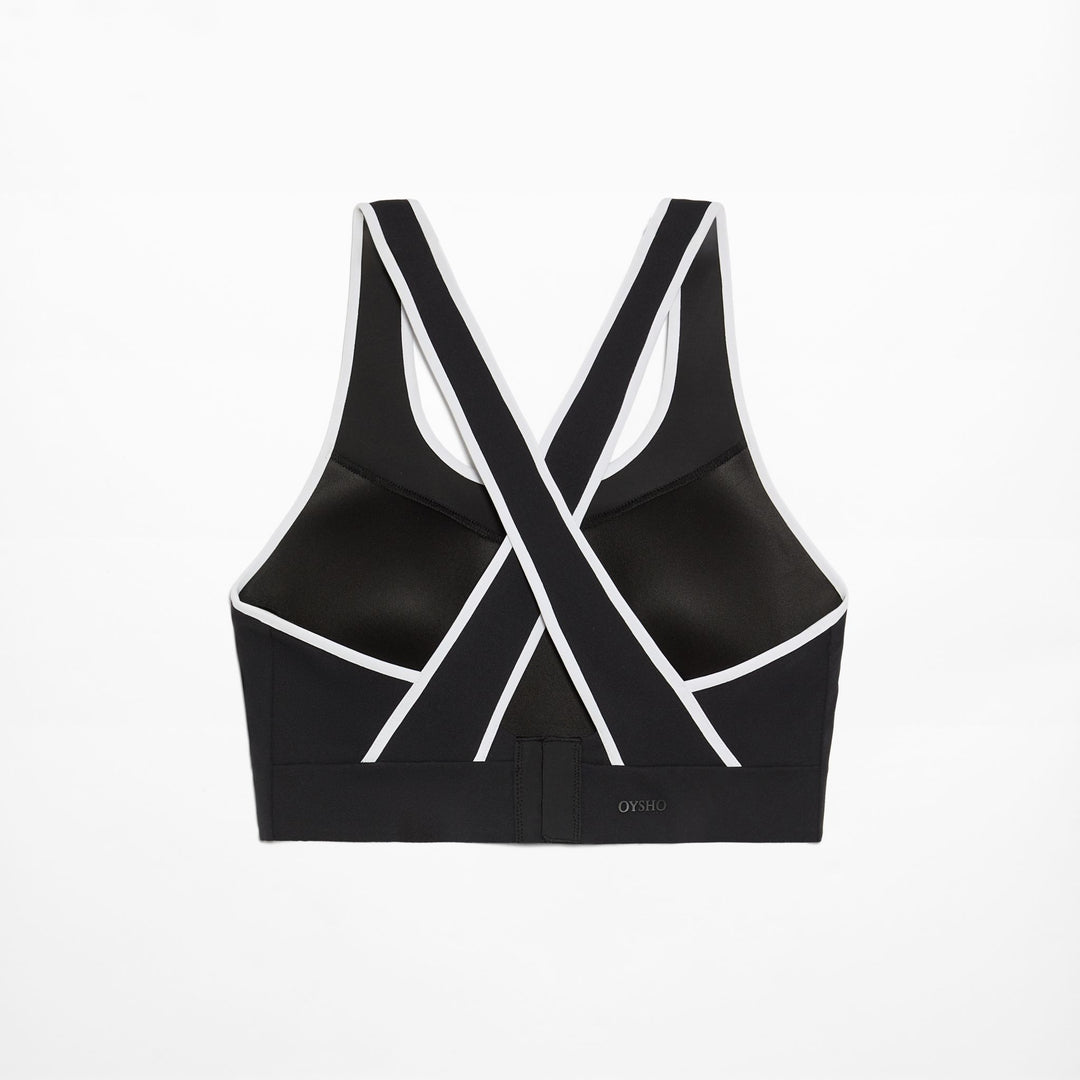 Moudda Oysho - Soutien-Gorge Compressif Dos Croisé avec Blocs - Tunisie 4