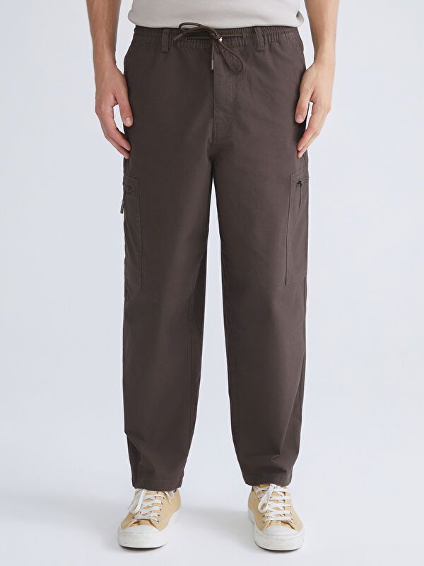 Moudda LC Waikiki - Pantalon cargo tissé Homme Brun foncé - Tunisie 2