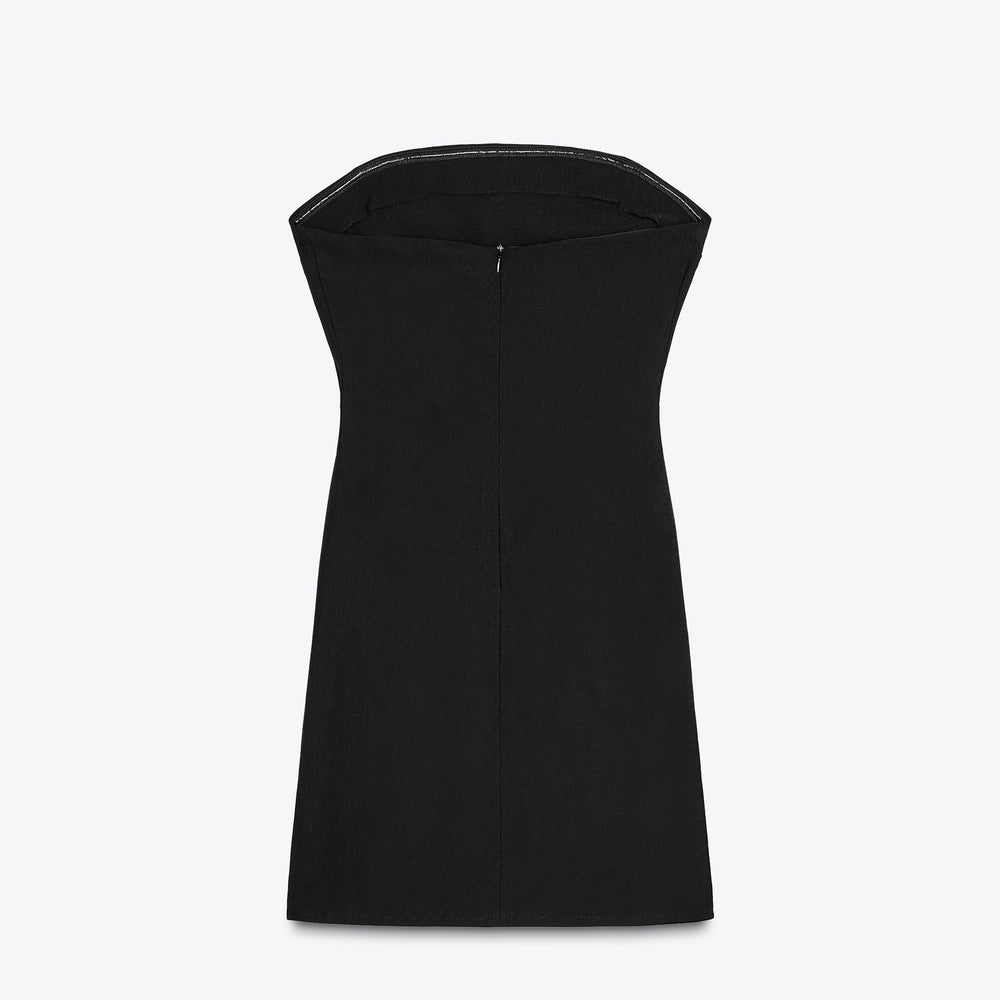 Moudda ZARA - Robe Mini Bengaline - Nœuds & Off-Shoulder - Tunisie 2