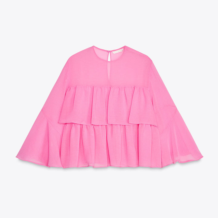 Moudda ZARA - Blouse - Volants & Col Caja - Tunisie 1