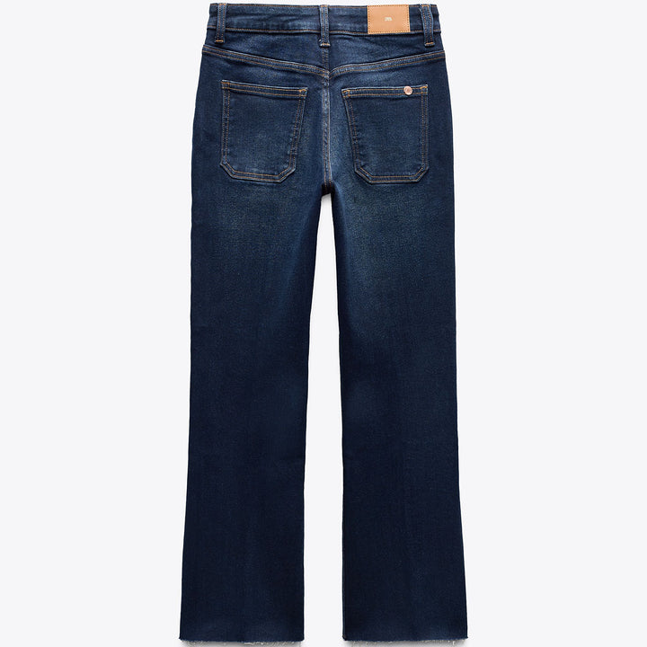 Moudda ZARA - Denim - Taille Haute, Mini Flare & Poches Plastro - Tunisie 2