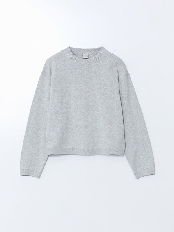 Moudda LC Waikiki - Pull en tricot Fille Mélange de gris - Tunisie 1