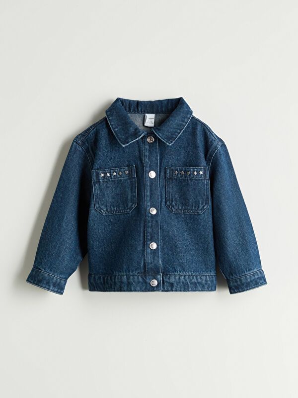 Moudda LC Waikiki - Manteau tissé en denim Fille Rodéo noir - Tunisie 1