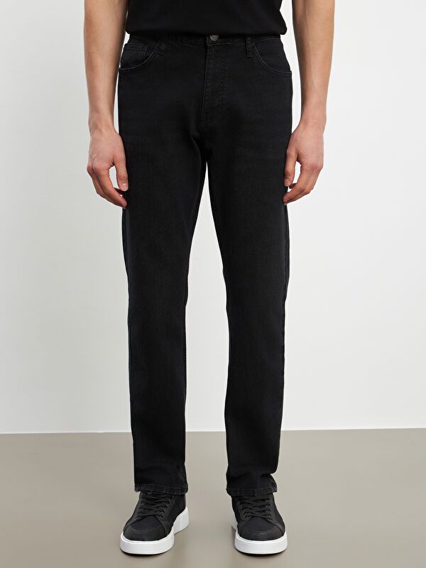 Moudda LC Waikiki - Pantalon jean tissé basique Homme Rodéo noir - Tunisie 2