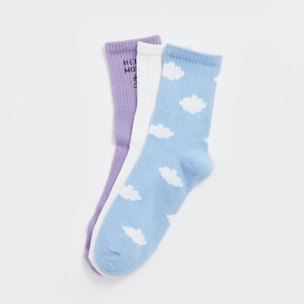 Moudda LC Waikiki - Chaussettes courtes Femme Bleu - Tunisie 2
