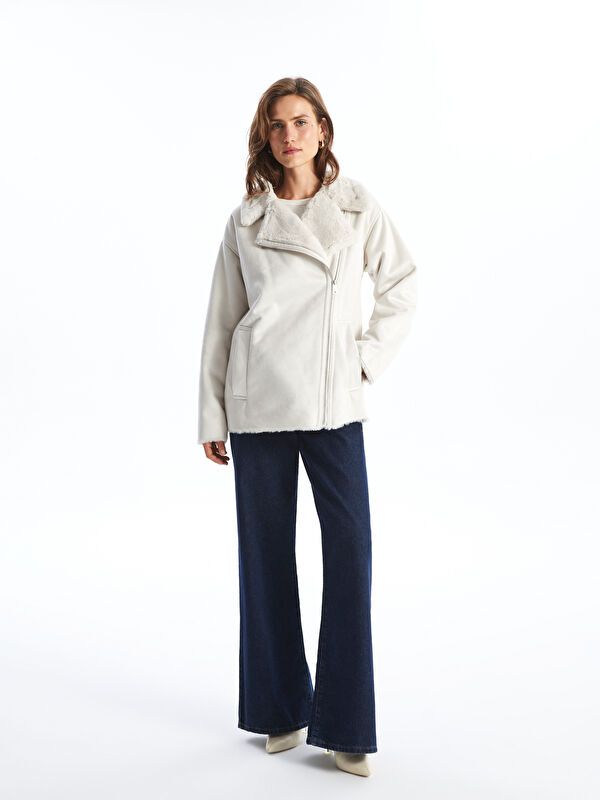 Moudda LC Waikiki - Manteau PU lourd Femme Gris clair - Tunisie 2