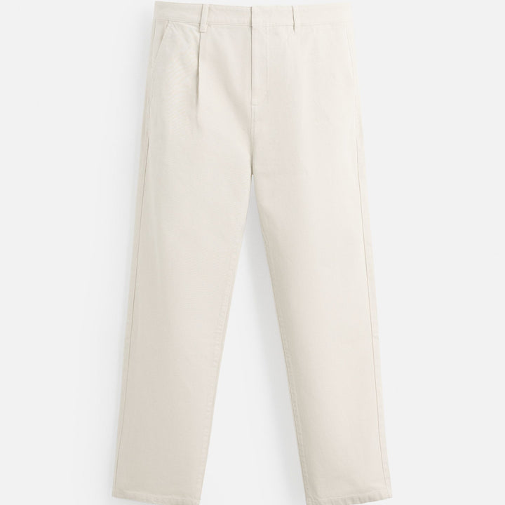 Moudda ZARA - Pantalon - Pince & Bouton Caché (Chambray & Vert) - Tunisie 1