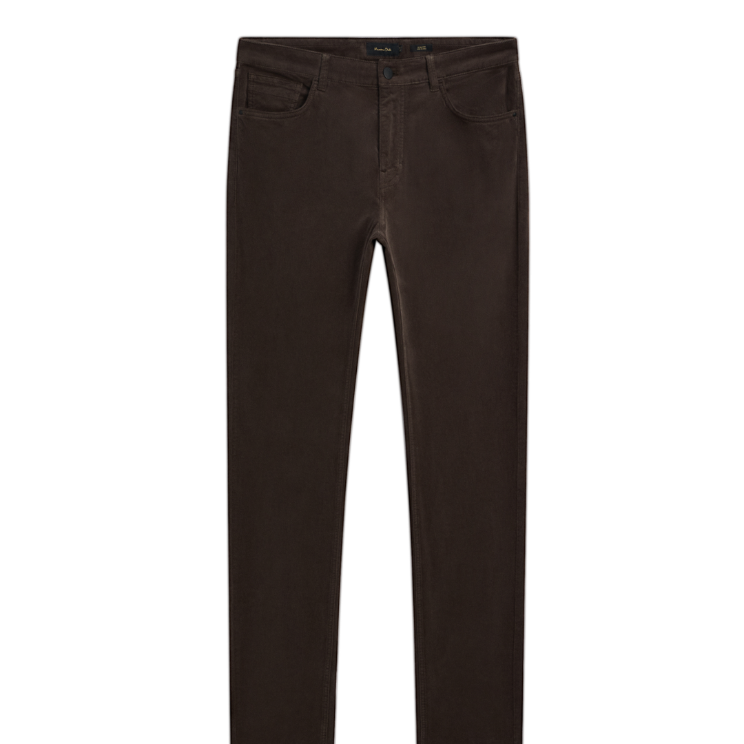 Moudda Massimo Dutti - Pantalon jean velours côtelé diagonal coupe slim - Tunisie 1