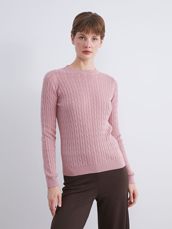 Moudda LC Waikiki - Pull tricot maternité Femme Rose pâle - Tunisie 1