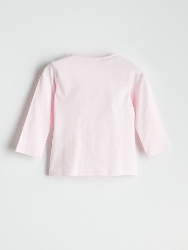 Moudda LC Waikiki - Pyjama en jersey manches longues moyen Fille Imprimé rose - Tunisie 3