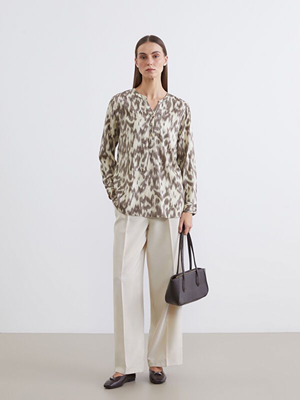 Moudda LC Waikiki - Chemisier (blouse) imprimé manches longues en tissu - Tunisie 2