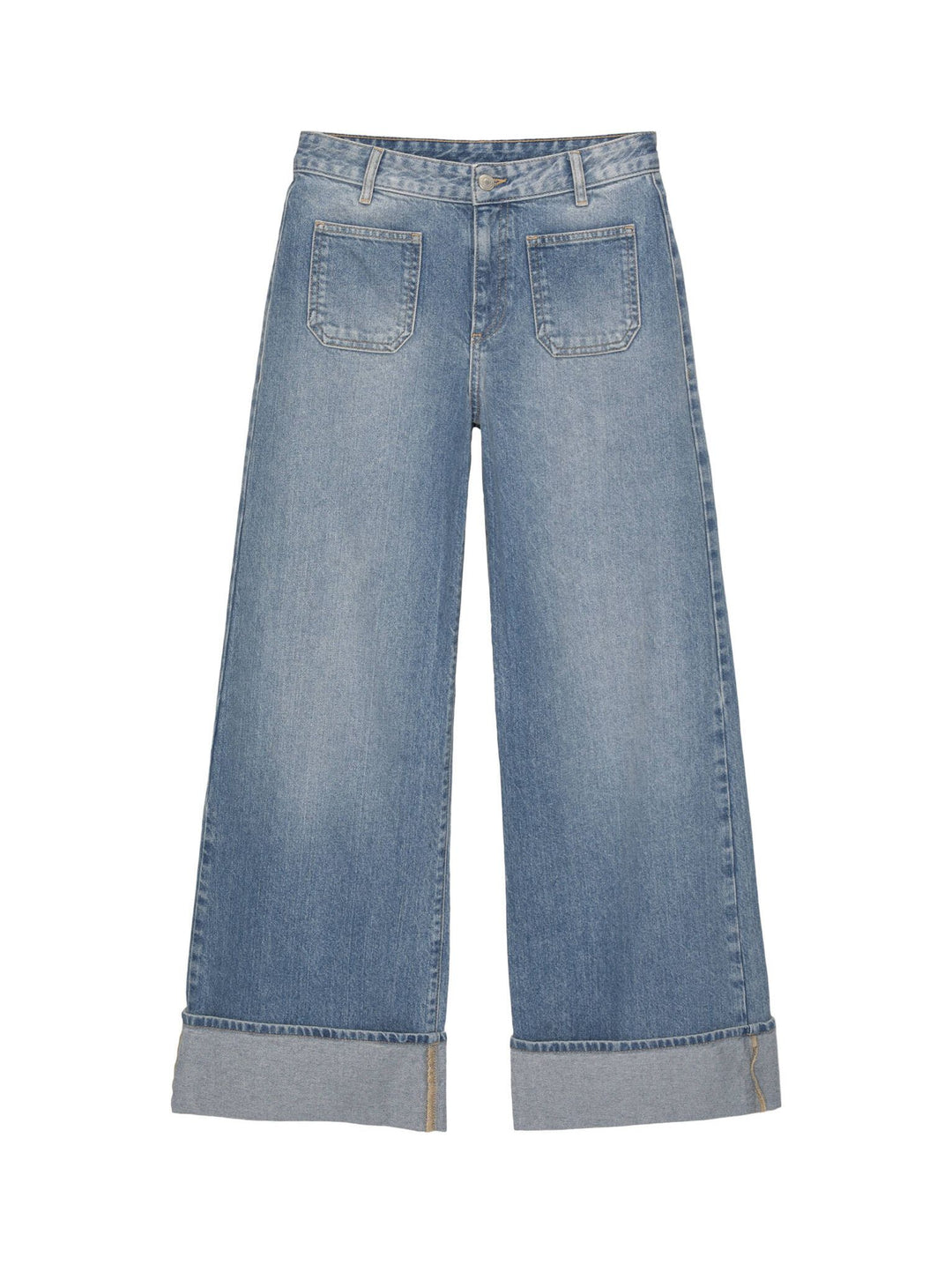 Moudda PULL & BEAR - Pantalon Denim Jambe Large Poches Plastron - Tunisie 6