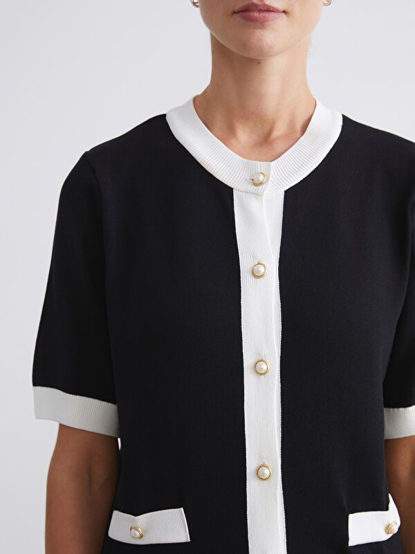 Moudda LC Waikiki - Cardigan fin en tricot Femme Noir - Tunisie 3