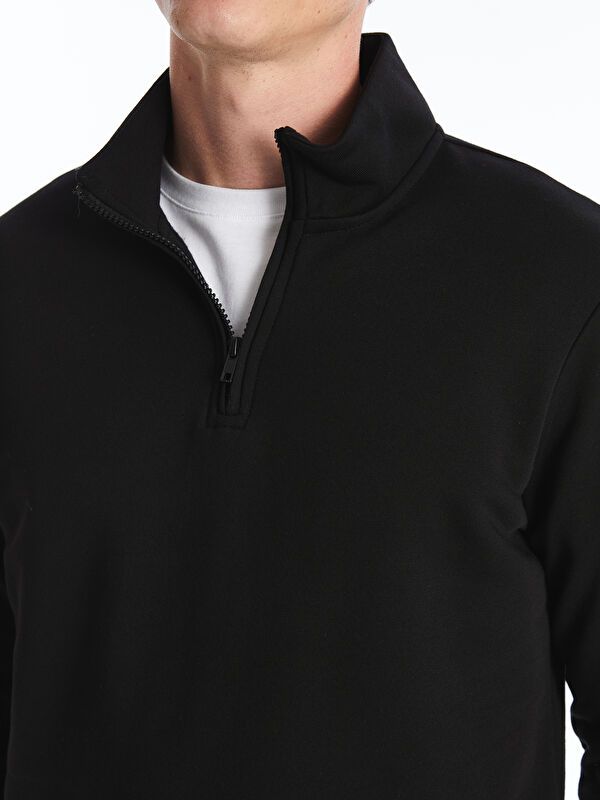 Moudda LC Waikiki - Sweatshirt jersey basique Homme Noir - Tunisie 4