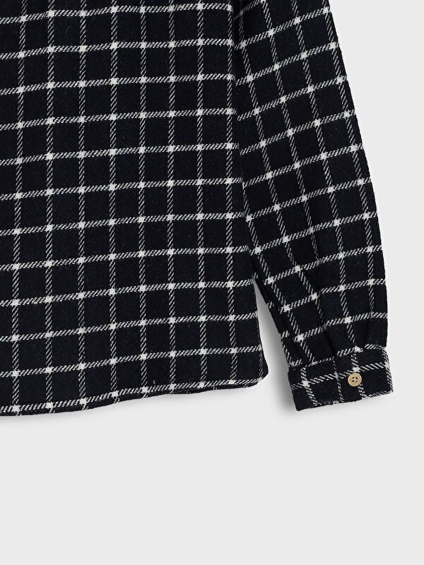 Moudda LC Waikiki - Chemise tissée manches longues Garçon Contrôle de l'essence foncée - Tunisie 3