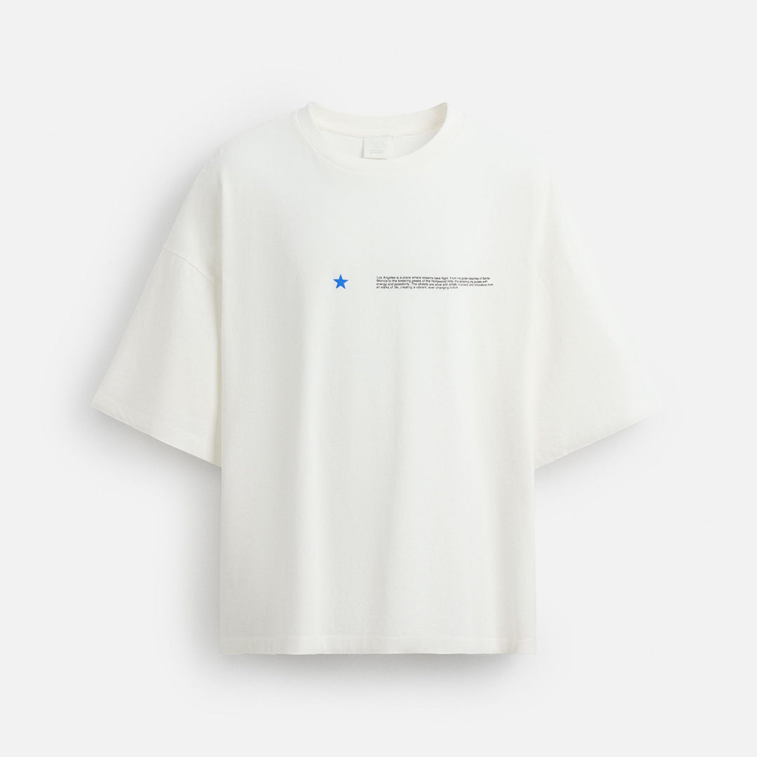 Moudda ZARA - T-Shirt - Jersey Los Angeles (Soft Minimal 1) - Tunisie 1