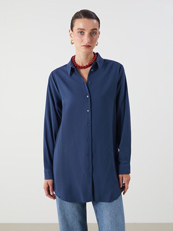 Moudda LC Waikiki - Tunique à manches longues Femme Marine - Tunisie 1