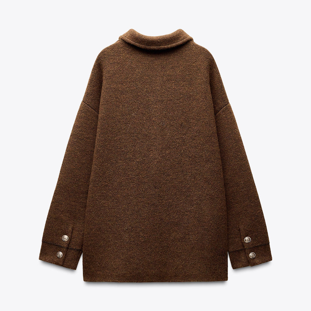Moudda ZARA - Veste - Poches, Vifs, Bouton Doré & Double Couche Maille - Tunisie 2