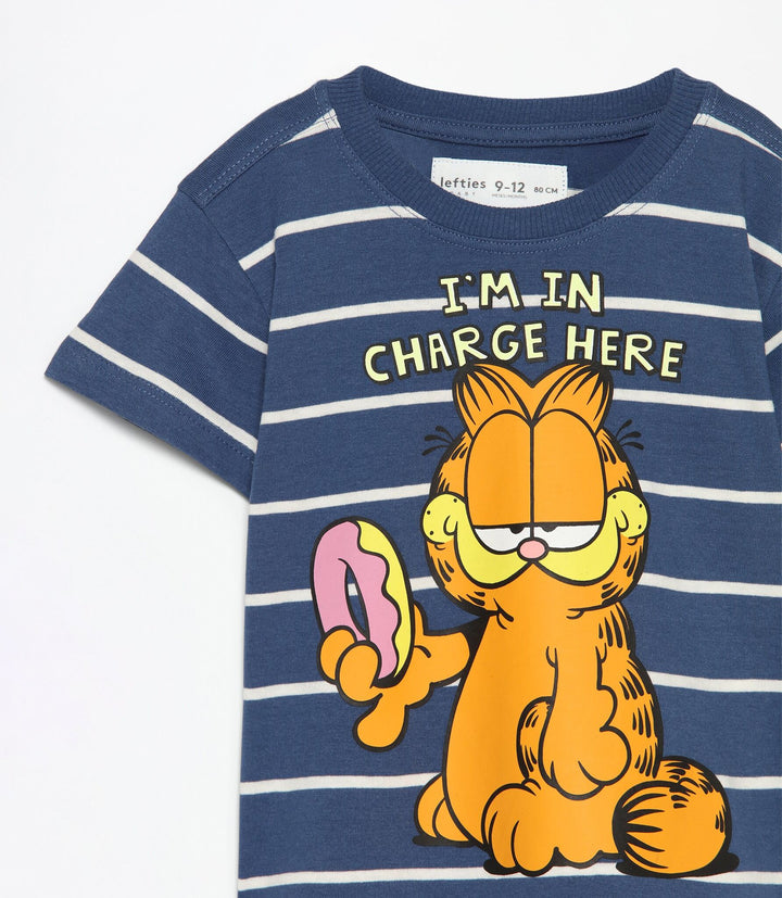 Moudda Lefties - T-Shirt - Garfield Rayures (Licence) - Tunisie 4