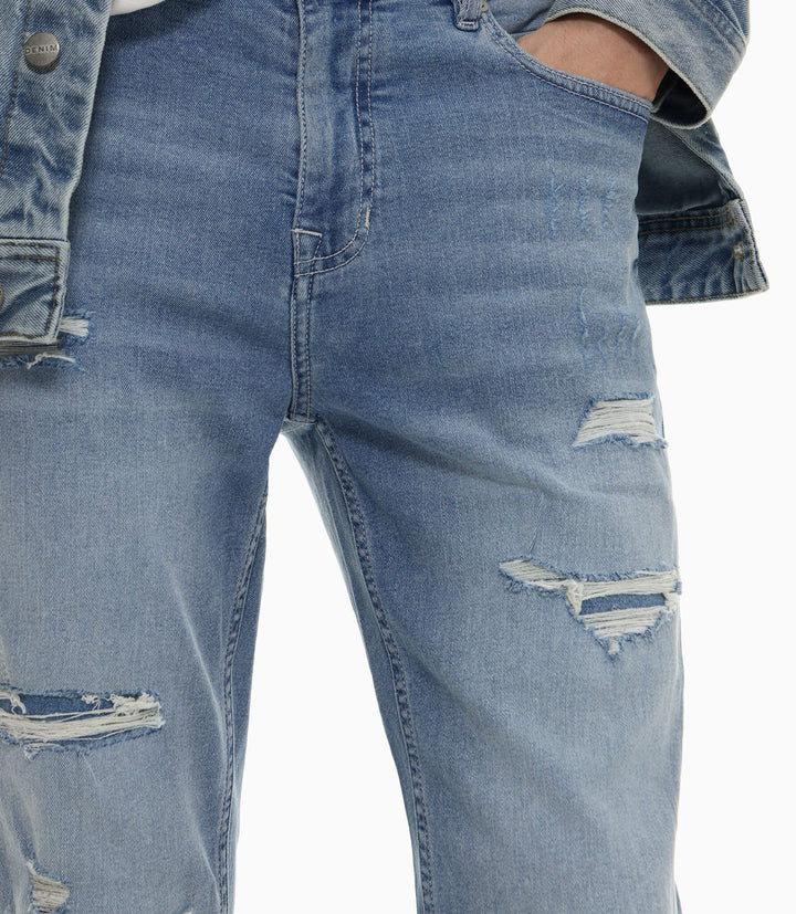 Moudda Lefties - Pantalon Denim Skinny - Rips and Repairs - Tunisie 5