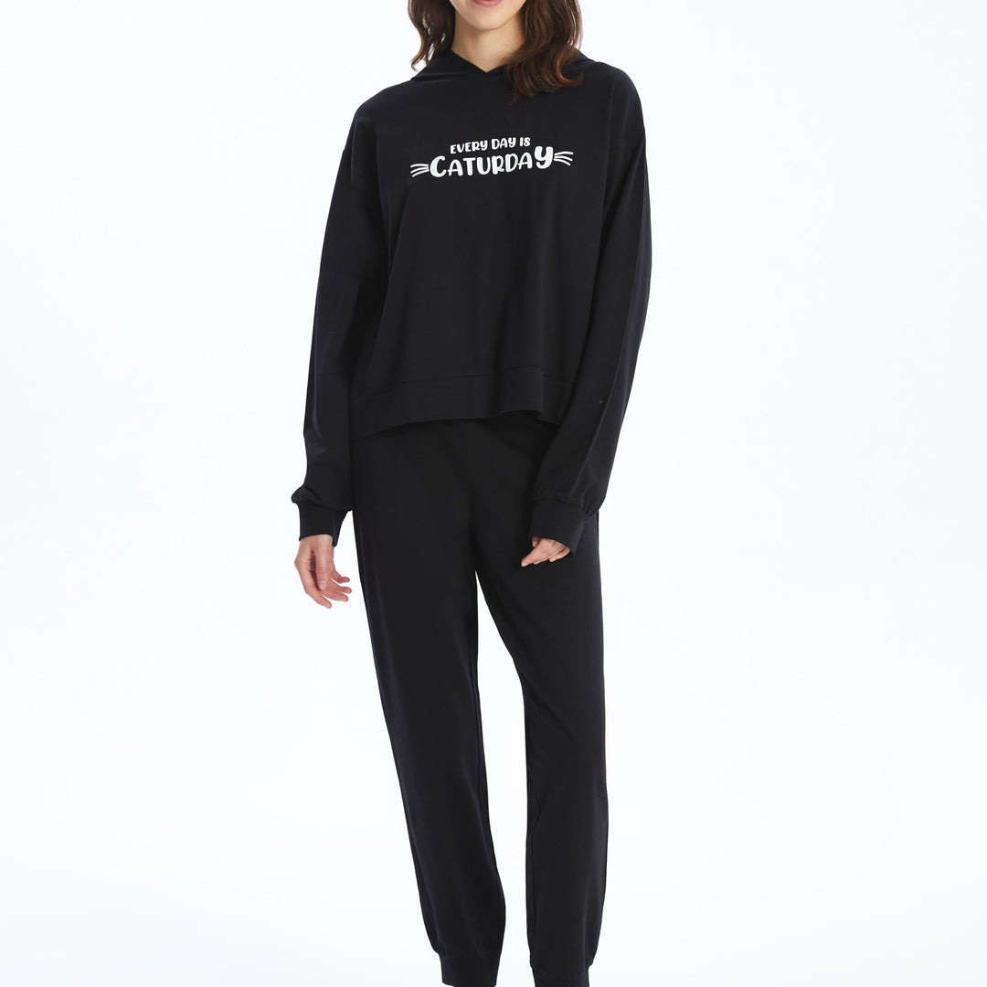 Moudda LC Waikiki - Pyjama manches longues Femme Noir - Tunisie 1