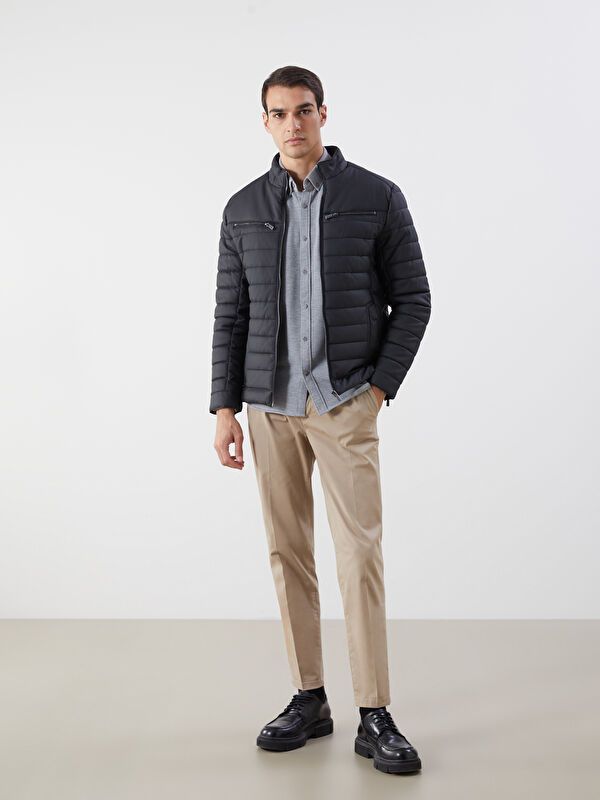 Moudda LC Waikiki - Manteau PU lourd Homme Noir - Tunisie 2