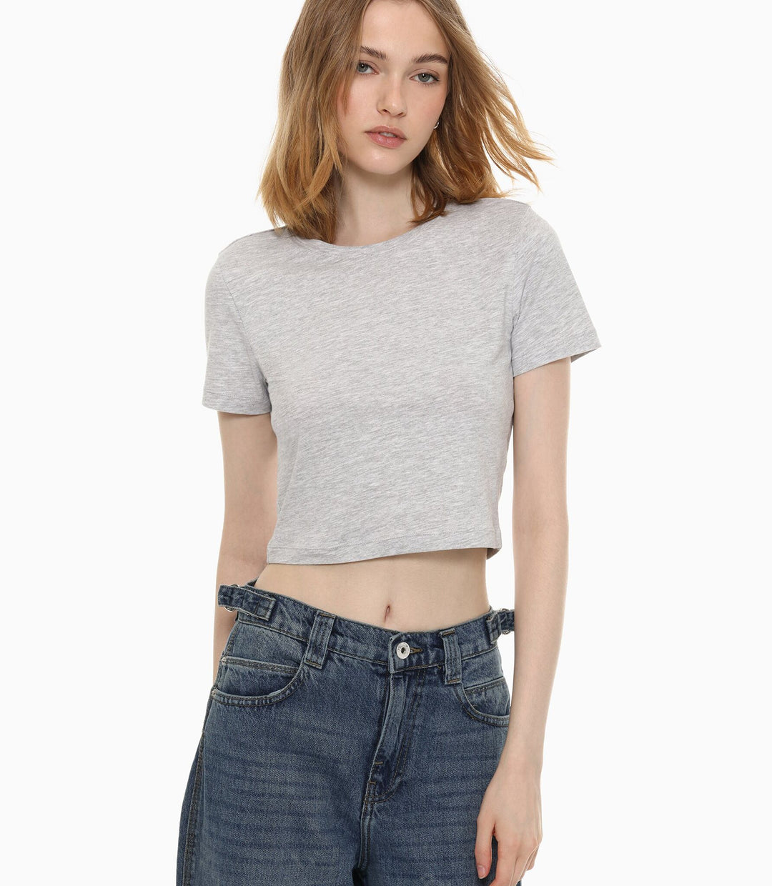 Moudda Lefties - T-Shirt Crop - Prix (Gris) - Tunisie 2