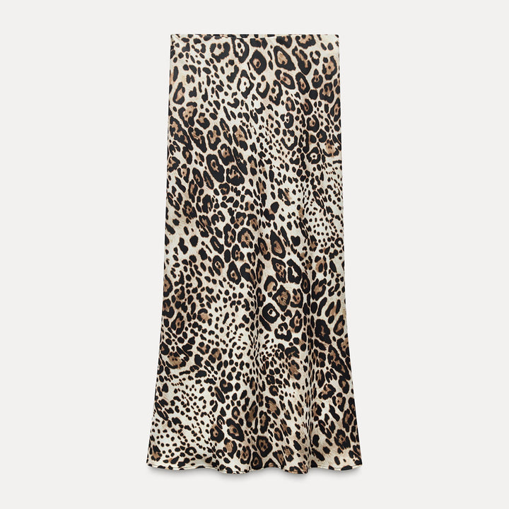 Moudda ZARA - Jupe calamand en satin imprimée léopard - Tunisie 1