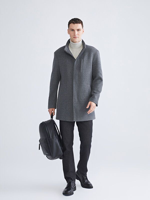 Moudda LC Waikiki - Manteau lourd Homme Mélange anthracite - Tunisie 2