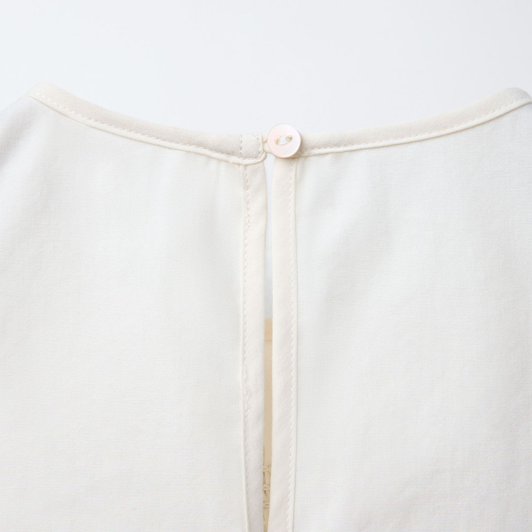 Moudda ZARA - Top Enfant Blanc - Smock Contraste & Twinset - Tunisie 4