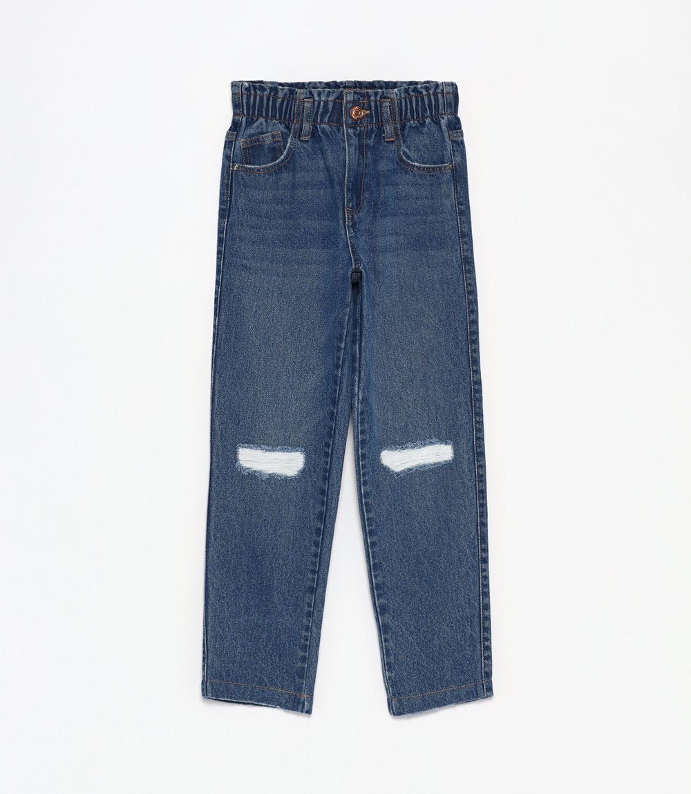 Moudda Lefties - Pantalon Mom Fit Denim - Fille - Tunisie 2