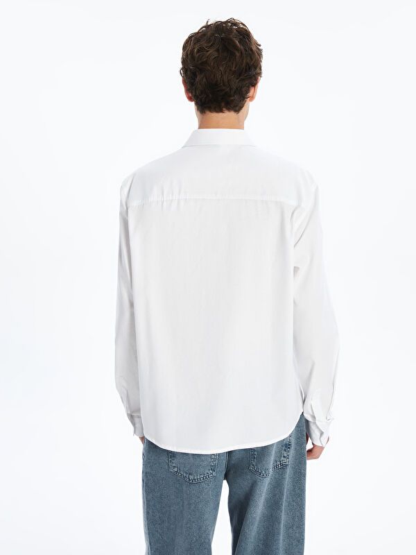 Moudda LC Waikiki - Chemise tissée manches longues Homme Buxe blanc - Tunisie 4