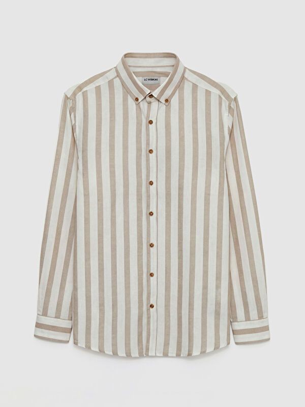 Moudda LC Waikiki - Chemise rayée manches longues en tissu - Tunisie 4