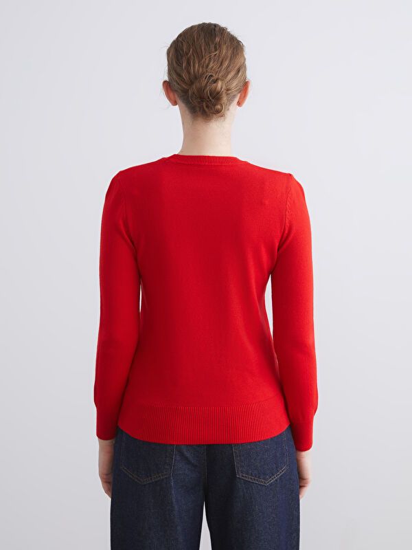 Moudda LC Waikiki - Pull tricot maternité Femme Rouge - Tunisie 4