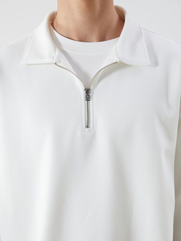 Moudda LC Waikiki - Sweatshirt en jersey Homme Ecru - Tunisie 3