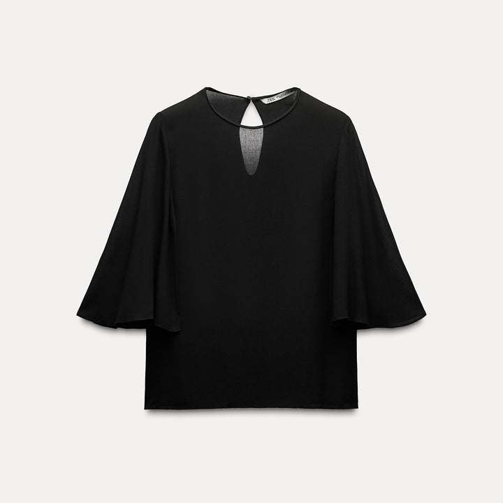Moudda ZARA - Blouse Colette manches cape évasées - Tunisie 1